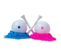 QUXVUIS Gender Reveal Golf Balls Fun Outdoor Activities Memorable Baby Reveal Ideas And Celebration Events Adding Unique And Fun To Celebration. Made Premium Pp
