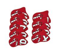QUXVUIS Golf Clubs Case Protective Head Covers Dustproof Neoprene With Numbers Tags Golf Club Headcover Is Made Of Neoprene Club Headcovers For Irons Women Men Putters, Red, 14x10cm