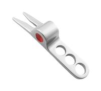 QUXVUIS Golf Forks Practical Reusable Golf Pitch Forks Lightweight Supplies Efficient Accessories Metal Divot Repairing Tool Golfer Training Accessories Beginners, silver 1 pc, 8x1.5x1.4cm