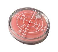 QUXVUIS Golf Level Function Marks Round Bubble Level New Lightweight Golf Tool Elevates Putting Game Makes Adjusting More Convenient And Accurate Outdoor Ball, Pink, 2.5x1.5cm