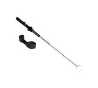 QUXVUIS Golf Swing Training Tool Adjustable Length And Portable For Effective Practice Anywhere All Skill Levels Golf Practice Warm Up Stick Strength Trainer Club, Black Band, 38cm to 71cm