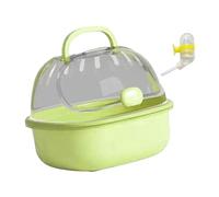 QUXVUIS Guinea Pig Cage Pet Outgoing Traveling Habitat Designed For Pet Comfort Outdoor Fun Hamster Travel Carrier Adopts Portable Hamster Travel Carrier Cage Outgoing, green, 20x18x16cm
