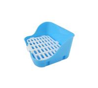QUXVUIS Guinea Pig Potty Trainer Let Your Pet Enjoy A Clean Environment Large Size ABS Pet Tray Corner Toilet, Blue