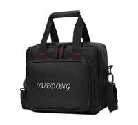 QUXVUIS Guitar Pedal Case With Zipper Pouch Handy Storage Solution Musicians Looking For Organizational Options And Easy Access Electric Guitar Effects Board Storage Bag Oxford, Black, 31x26x10cm