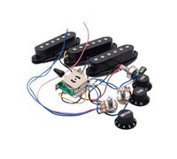 QUXVUIS Guitar Pickups Passive Pickup Comprehensive Set Designed For Electric Guitars To Offer Smooth Performance Electric Guitar Replacement Single Coil, Black, 120x120x50mm