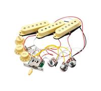 QUXVUIS Guitar Pickups Passive Pickup Comprehensive Set Designed For Electric Guitars To Offer Smooth Performance Electric Guitar Replacement Single Coil, Yellow, 120x120x50mm