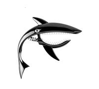 QUXVUIS Guitar Shark Shape Clip Clamp With Silicone Pad Protects While Providing Secure Clamping Meeting Needs Of Various Guitar Players Spring Makes Easy To Install And Remove, black, 13x8.5cm