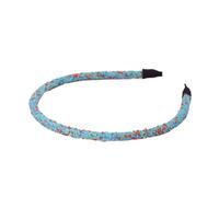 QUXVUIS Hair Accessories Thin-Brimmed Glitter Korea Simple Headband Styling Daily Matching Accessory Fashion Hairband Adult Use, Dark Blue