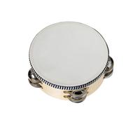QUXVUIS Hand Held Drum Bell Birch Metal Jingle Percussion Enhances Atmosphere At Parties And Festivals Music And Dancing. Percussion Musical Instrument Tambourine For Kids, Wood, 6 inch