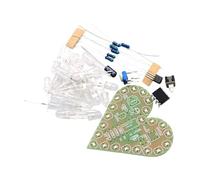 QUXVUIS Heart-shaped Light DIY Kit For Electronic Practice Board Learning Kit Can Learn About Electronics Knowledge, Blue
