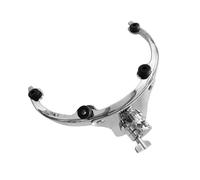 QUXVUIS Heavy Duty Drum Suspension System Tom Mount Provides Strong Reliable Support Essential For Optimal Drumming Performance Drum Suspension Bracket For Instrument, Silver, 12 inch