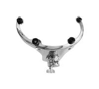 QUXVUIS Heavy Duty Drum Suspension System Tom Mount Provides Strong Reliable Support Essential For Optimal Drumming Performance Drum Suspension Bracket For Instrument, Silver, 10 inch