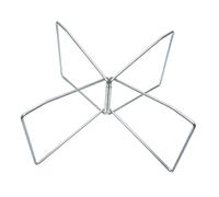 QUXVUIS Heavy Duty Storage Bin Stand Lightweight Folding Cooler Stand Outdoor Camping And Travel Equipment Solutions Foldable Rack Insulated Ice Bucket Holder, Silver, 46x33x21cm