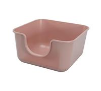 QUXVUIS High Sides Open Top Cat Litter Box Spacious And Accessible Kittens Easy Accessibility And Cleaning Convenient Clear To Inside Situation Open Air Cats