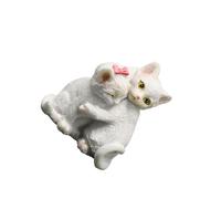 QUXVUIS Home Decor Cat Statue Romantic Valentines Day Figurine For Study Room Display Valentines Day Desktop Decoration Matches Other Decorations At Home And Can Warm And Unique Feeling