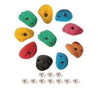 QUXVUIS Home Gym Portable Easy Installation Training Rock Climbing Holds Grip Designed For Enhanced Climbing Experience Beginners Rock Wall Grips Wall Kit, with Back Nail Screw, 9cm to 13cm