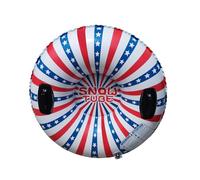 QUXVUIS Inflatable Ski Ring Delicate Pattern And Eco-friendly For Snowy Adventures PVC Ring Sledding Tube Ski Sliding, AssortedColor