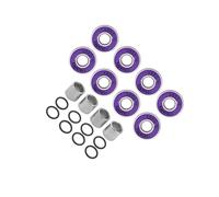QUXVUIS Inline Longboards Skates Scooter Wheels Dustproof Low Noise High Strength Performance Skateboard Bearings ABEC-11 Skates Wheel Roller Durable Skateboard Ball Bearings