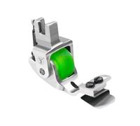 QUXVUIS Innovative Sewing Presser Foot Rolled Hemmer Simplifies Crafting Projects Offering Reliable Experience Worth Trying Sewing Presser Foot Rolled Hemmer, Green Rubber Wheel, 6x3.5cm
