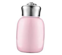 QUXVUIS Insulated Mug Cute Coffee Cup Durable Kids Thermal Cup Keeping Drinks Hot While Traveling Or Playing Outdoors Stainless Steel Outdoor Mini Vacuum Water Bottle, Pink, 6.5x13.8cm