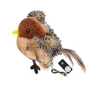 QUXVUIS Interactive Cat Toy Mimic Natural Birds Sturdy Easy To Clean EASY TO CLEAN Simulated Songbird Comes Removable Cloth C