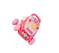 QUXVUIS Interactive Educational Walking Toy Push Along Fun Activities Engage Kids While Learning Walking Skills Designed Push Baby Musics Educational Activities, pink, 17.5x18x21cm
