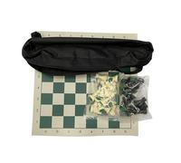 QUXVUIS International Chess Games Roll Up Chess Game Set Medieval Inspired Pieces For Strategic Planning Holiday Activities For Lovers Lightweight Travel Set Tournament , S