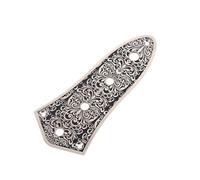 QUXVUIS Jazz 4-Hole Bass Control Plate Zinc Alloy Exquisite Switch Control Panel Volume Tone Knobs Potentiometer Socket for Instrument