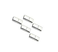 QUXVUIS Jewellery Bracelet Closures Snaps Clasps Stainless Steel Clasp Elegant Appearance Multiple Color Choices Available Jewelry Findings Making Accessories Part, Silver, 10x5mm