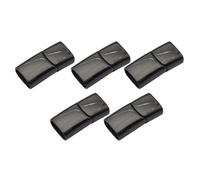 QUXVUIS Jewellery Bracelet Closures Snaps Clasps Stainless Steel Clasp Elegant Appearance Multiple Color Choices Available Jewelry Findings Making Accessories Part, Black, 12x6mm