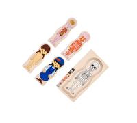 QUXVUIS Jigsaw Puzzles Wooden Puzzle Toddlers Learning Human Body Cognitive Birthday Toy Educational Gift Analytical Skills Educational Jigsaw Puzzles Toy For Preschool Kids, Girl, 30x15x1.3cm