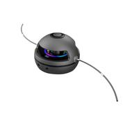 QUXVUIS Jump Rope Machine With Bluetooth Connection LCD Screen 10-speed Seven-color Breathing Light Play Music Via Bluetooth, gray