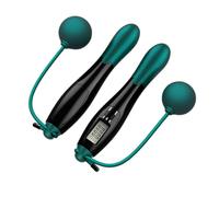 QUXVUIS Jump Rope With Cordless And Digital Counting Screen For Skipping Exercising At Home Or Outdoors Lost Weight Cordless Jump Rope Weighted Jumping, Black Blue