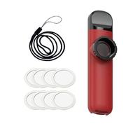 QUXVUIS Kazoo With Five Flute Diaphragms Innovative Music Kazoo Guitar Ukulele Players Seeking Musical Adventure With Five Flute Diaphragms For Music Lovers , Red , 10.8x2.5x2cm