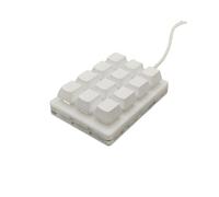 QUXVUIS Keyboard K12 Wire Numpad Multimedia User-Defined Keypad Multifunctional Universal Comfortable Desktop Computer, Clear Switch