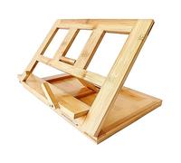 QUXVUIS Keyboard Music Book Holder Flexibility With Foldable Organizing Music Sheets And Recipes Which Takes Up Little Space After Folding And Is Easy To Carry, brown, 33.5x23.5x2.5cm