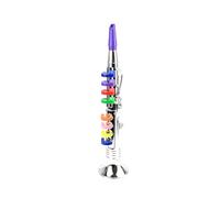 QUXVUIS Kids Clarinet With 8 Colored Keys Preschool Musical Playing Tool Simulation Instrument Music Children Events Stage