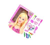 QUXVUIS Kids Doll Cosmetic Kit Half Body Hairdressing Toy Plastic Early Educational Styling Tools Children Home Training Gift, Type2