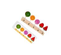 QUXVUIS Kids Toy Wood Crafted Pretend Play Food Kitchen Accessories Enhancing Creativity While Playing With Ice Cream Stand Realistic Play Food Toys Set Pretend Toys, Lolly, 21.7x4x9cm