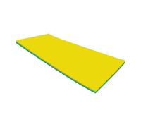 QUXVUIS Large Foldable Float Pad Water Float Mat Comfortable For Swimming Pool Family And Friends Gatherings Unsinkable Pool Lounger Mat Bed Surfing Toy, Yellow Green