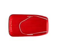 QUXVUIS Large Thick Plastic Skis Adults Grass Skiing Sand Sliding Board Brake Sled Snow Sledge Heavy Sledge Toboggan Rope, Small size 65cm red