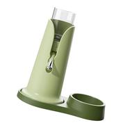QUXVUIS Leakproof Puppy Water Dispenser Squirrel Designed With Stability In Mind Solution For Active Small Pets Hydration Needs No Drip Water Feeder Dispenser, green