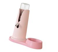 QUXVUIS Leakproof Puppy Water Dispenser Squirrel Designed With Stability In Mind Solution For Active Small Pets Hydration Needs No Drip Water Feeder Dispenser, pink
