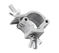 QUXVUIS LED Moving Head Lighting Clamp Easy To Assemple 360 Degree Rotation Reliable Swivel Hook For Stage Events Heavy Duty Swivel Clamp Aluminum DJ Light, Silver, 30mm 25-30mm