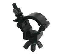 QUXVUIS LED Moving Head Lighting Clamp Easy To Assemple 360 Degree Rotation Reliable Swivel Hook For Stage Events Heavy Duty Swivel Clamp Aluminum DJ Light, Black, 20mm 24-26mm