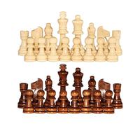 QUXVUIS Lightweight Chess Board Accessories For Chess Clubs Wood Wooden Chess Pieces Home Chess Schools Sturdy And Durable