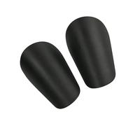 QUXVUIS Lightweight Compact Mini Shin Guards For Boys Girls Protecting Against Impact Comfortable For In Football Training And Matches Boys Girls Mini Shin Guards Pads Gear, Black, XS 8x5cm