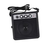 QUXVUIS Lightweight Portable Mini Guitar Amp Electric Guitar Amp 5W Music Equipment Lets Musicians Enjoy Playing Anywhere Anytime Portable Mini Electric, black, 12.5x12.5x6cm