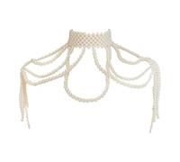 QUXVUIS Lovely Beaded Necklace Bead Shoulder Jewelry Costume Stylish Accessory Birthdays And Special Events And Is Not Easy To Fade. Fashion Shoulder Necklaces Bra Chain Body Jewelry