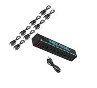 QUXVUIS Low Noise Guitar Power Supply 8 Channels Durable Ensuring Longevity Compact Size Modern Musicians Ensuring Music Remain Clear And Free Any Unwanted Interference. Makes